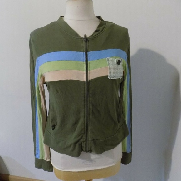 Free People Jackets & Blazers - FREE PEOPLE Striped Light Jacket, Jr. Large